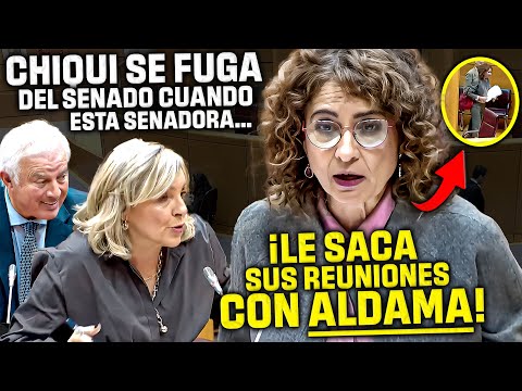 CHQUI se FUGA del SENADO ¡¡CUANDO DESTAPABAN SUS REUNIONES CON ALDAMA!! ¡Y SU PAPEL EN EL CASO PSOE!