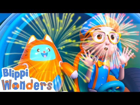 Blippi learns all about Fireworks ! | Blippi Wonders Educational Videos for Kids