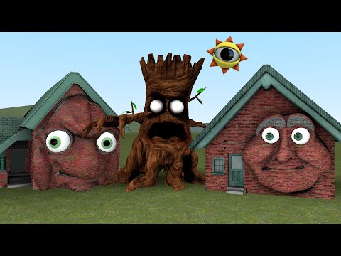 NEW TREE MONSTER, GRANNY AND GRANDPA HOUSE In Garry's Mod! (Trevor Henderson)