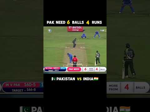 PART 111 | PAK VS IND NEED 4 BALLS 4 RUNS TO WIN | Pak on batting #shortsfeed #shorts #cricket