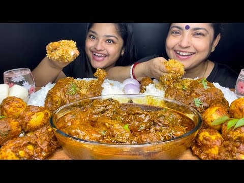 SPICY CHICKEN TANGDI KOSHA 🔥 SPICY EGG GHEE ROAST 🥚 SPICY MASALA FISH CURRY WITH RICE AND RASGULLA