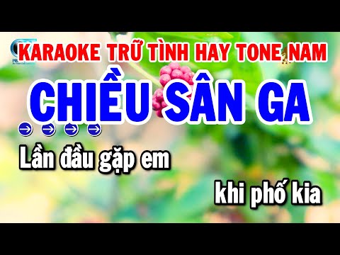 Liên Khúc Karaoke Tone Nam Nhạc Trữ Tình Dễ Hát | Chiều Sân Ga – Mưa Rừng | Thanh Hải