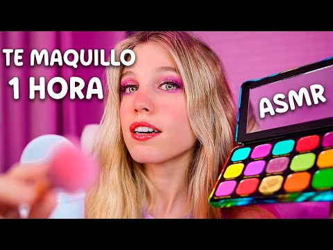 ASMR TE MAQUILLO DURANTE 1 HORA 💄 ROLEPLAY EN ESPAÑOL HASTA QUE TE DUERMAS ✨