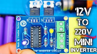 Make Your own 12v to 220v Mini Inverter DC to AC converter