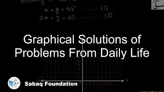 Graphical Solutions of Problems From Daily Life
