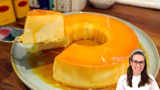 SEM GELATINA! 2 INGREDIENTES, O PUDIM MAIS CREMOSO E FÁCIL QUE EU JA FIZ, FICOU PERFEITO! SEM OVOS