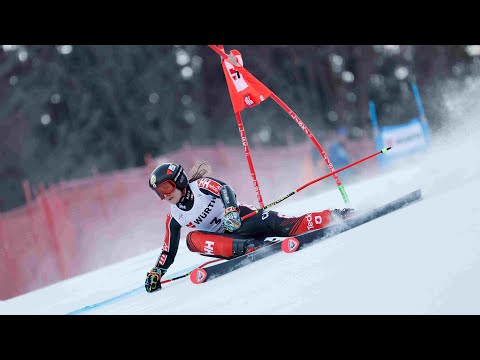 Val Grenier has struggles in St Anton World Cup downhill| #CBCSports