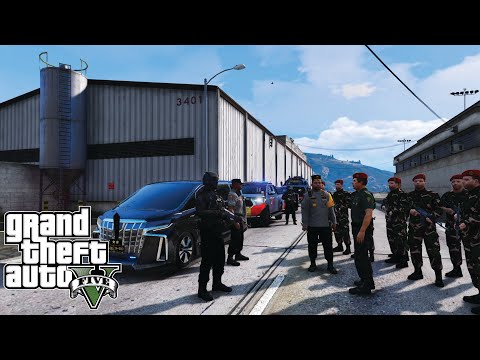 Konvoi Pengawalan Jenderal Diserang Pria Bersenjata || GTA 5 Mod Polisi Indonesia