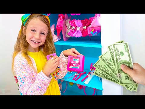 ¡Nastya abre su propia tienda de accesorios brillantes!