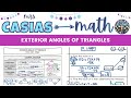 Exploring the Exterior Angle Theorem in Triangles