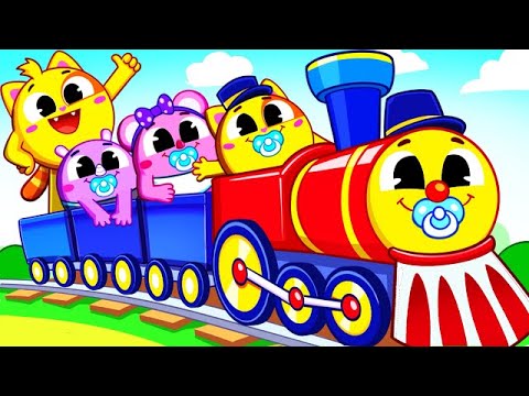 Wheels On The Train 🚂😁 Safety Rules on the Way 🦺 Muffin Socks