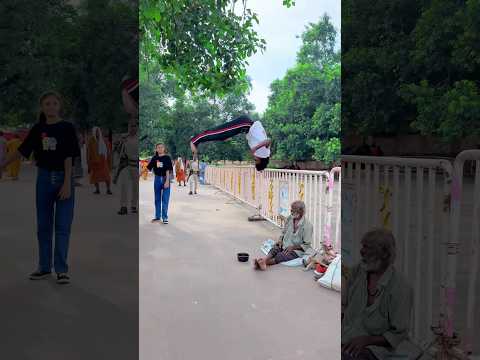 The poor man👨became happy😊 Please support me guys 🙏…// #viraljump #youtubeshorts #backflip