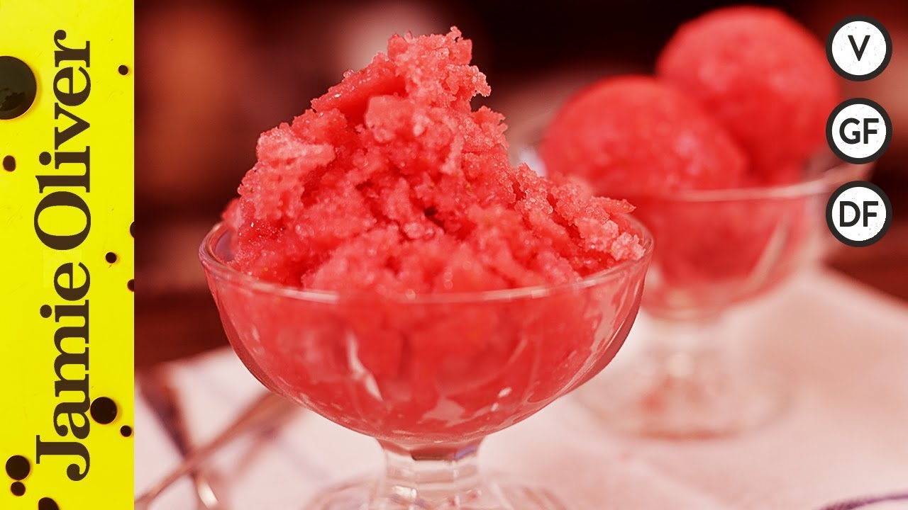 Strawberry & Elderflower Sorbet Anna Jones