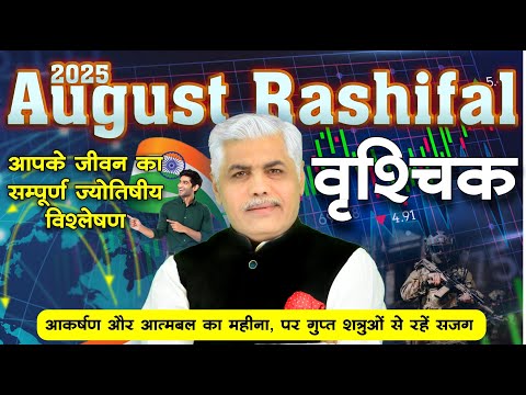 Vrishchik Rashi August Rashifal 2025 | वृश्चिक राशि | Scorpio August Horoscope 2025 | Kamal Shrimali