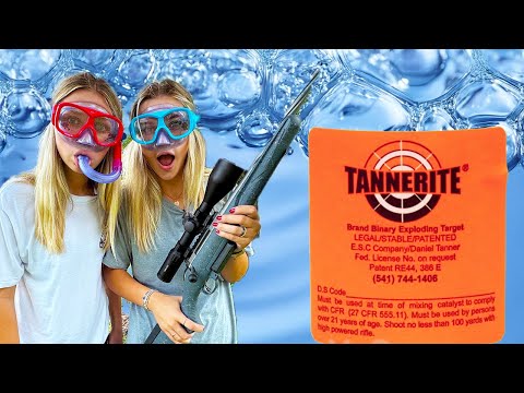 Twins fill THIS full of WATER and TANNERITE then Shoot it! NOT WHAT THEY EXPECTED!
