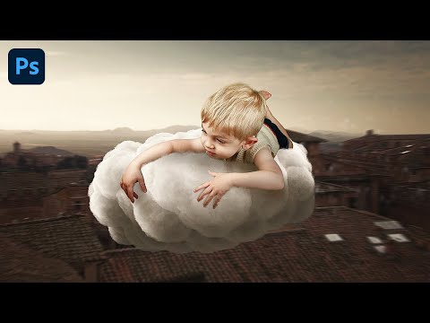 Create a Flying Boy on Clouds Photo Manipulation in Photoshop