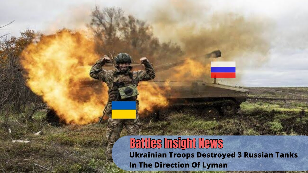 CRAZY ATTACK!! Ukrainian Troops Destroyed 3 Russian Tanks In The Direction Of Lyman