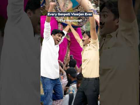 Every Ganpati Visarjan Ever | Manish Kharage #shorts