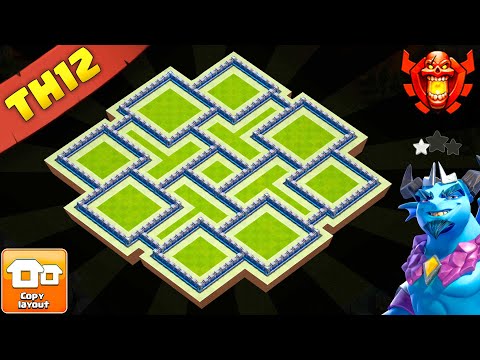 UNBEATABLE Town Hall 12 Base Layout! (Anti-3 Star + Loot Protection) | Clash of Clans