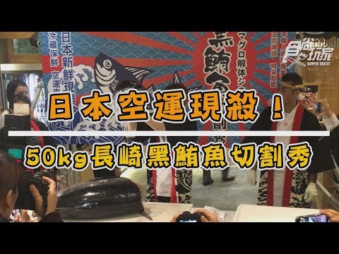 食尚玩家 日本空運現殺！50kg長崎黑鮪魚切割秀