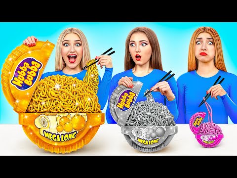 Zengin vs Fakir vs Giga Zengin Yemek Yarışması | Lezzetli Mutfak Hack'ler Multi DO Challenge