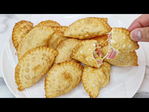 PASTEL COM 2 INGEDIENTES ÁGUA E FARINHA! CROCANTE, RÁPIDO E FÁCIL | Nandu Andrade