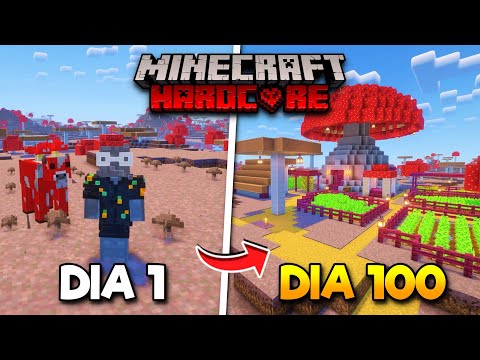 SOBREVIVÍ 100 Días en un Mundo de CHAMPIÑONES en Minecraft HARDCORE