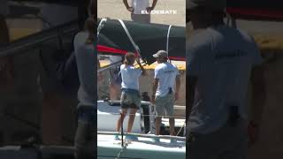 El Rey sale a entrenar en el velero de la Armada con el que competirá en la Copa del Rey Mapfre