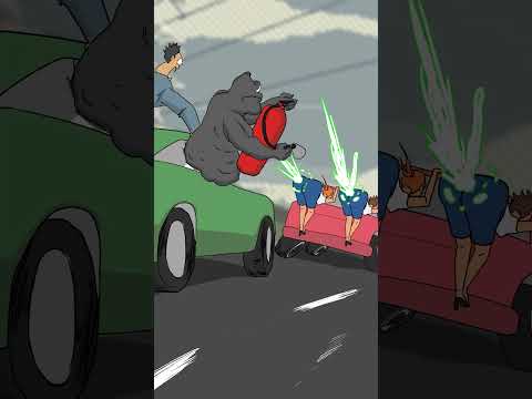 The fart race 🚗🧨 #funny #anime #animation