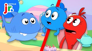 Dangerous & Safe Shark ESCAPE! 🦈 Dr. Seuss's Red Fish, Blue Fish | Netflix Jr