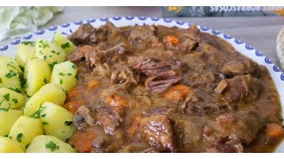 🍽 CARNE GUISADA de la abuela: con champiñones y salsa espesa