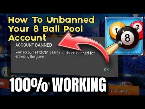 HOW TO UNBANNED 8 BALL POOL ACCOUNT