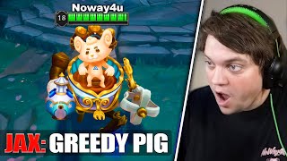 YOU GREEDY PIG! OINK