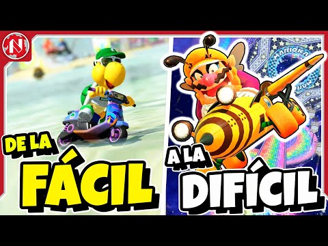 De la Más FÁCIL a la Más DIFÍCIL: Todas las PISTAS de MARIO KART WORLD