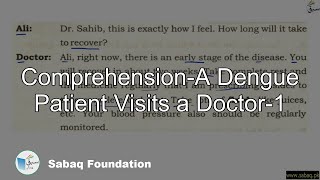 Comprehension-A Dengue Patient Visits a Doctor-1