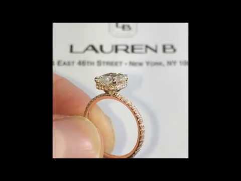 1.58 ct Cushion Cut Rose Gold Ring