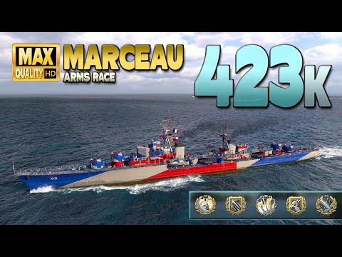 Destroyer hunts battleships for the highest Marceau damage ever   World of Warships