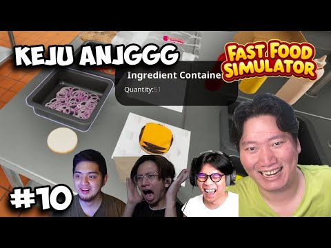 Keju Anjg bikin pusing lagi - Fast Food Simulator Indonesia #10