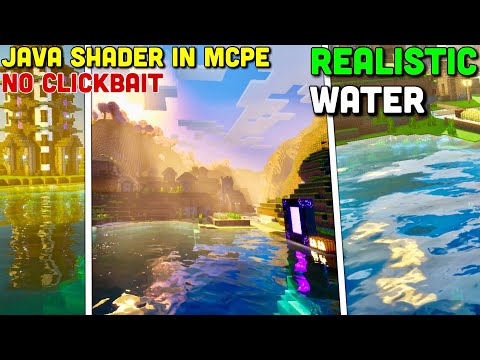 (Top 3) Best *NEW* Minecraft Bedrock 1.21+ Ultra Realistic Water Shaders (iOS, Android, Windows)