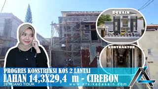 PROGRES KONSTRUKSI KOS & KIOS 14,3 X 29,4  METER I CIREBON - MINIMALIS MODERN  #rumah14,3x29,4meter