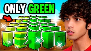 Starting Over Using GREEN SEEDS ONLY in Grow a Garden!