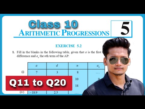 Class 10 Ex-5.2 Q11 to Q20 Arithmetic Progression Chapter 5 maths NCERT NEW Syllabus CBSE Rajmith