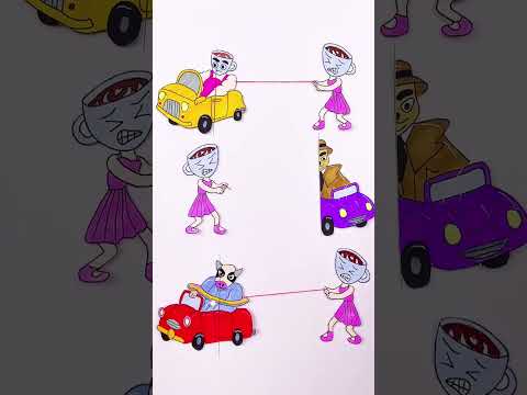 🧩DIY Brainrot MEME Line Matching Puzzle Ballerina Cappuccino#diy #italianbrainrot