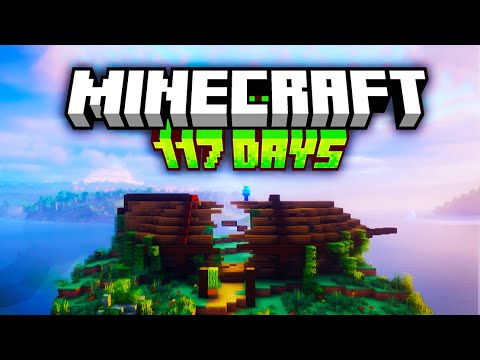 Surviving 117 Days On A Minecraft Island