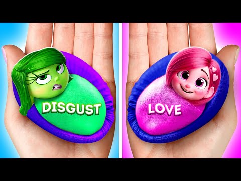 I Made ASMR Inside Out Crafts 🎨 DIY Your Emotions with Fun Craft Hacks