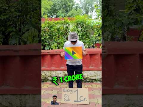 The ultimate youtube play button painting #shorts #shortvideo