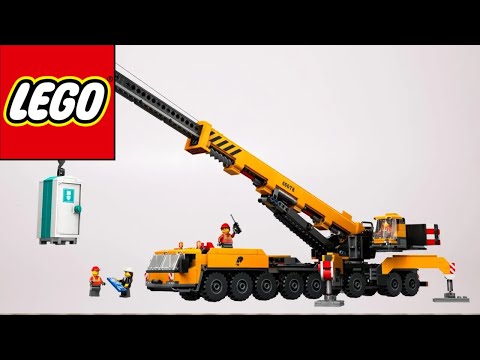 Lego City 60409 Yellow Mobile Construction Crane Speed Build