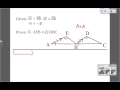 Triangle Proofs Involving Parallel Lines