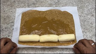 rocambole banofe, sem ir ao fogo com 3 ingredientes