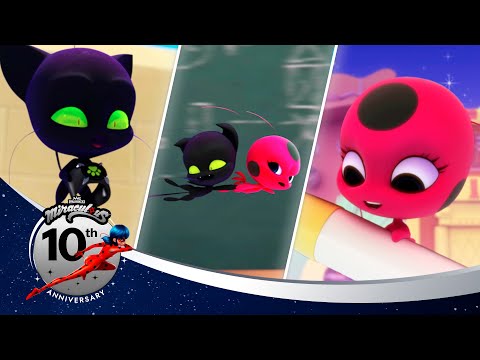 ميراكولوس | 🐞 تيكي و بلاج 🔝 | TOP 10 | قصص الفتاة الدعسوقة و القط الأسود